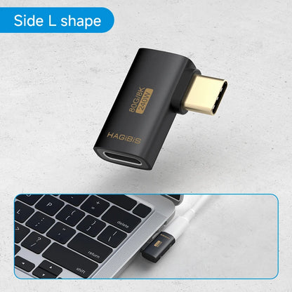 Hagibis USB-C 90° Right Angle USB4 Adapter