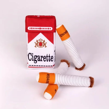 Interactive Plush Cigarette Dog Toy
