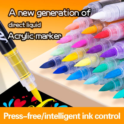 36 Colors Acrylic Paint Marker Pens Set