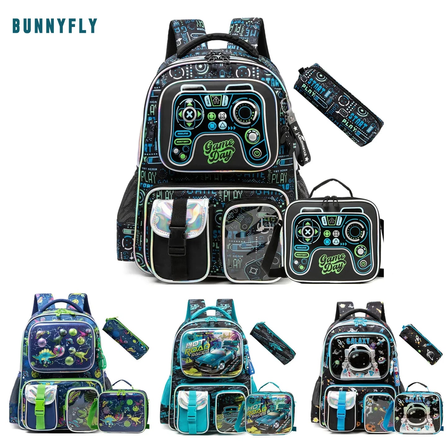 3-in-1 Kids School Backpack Set