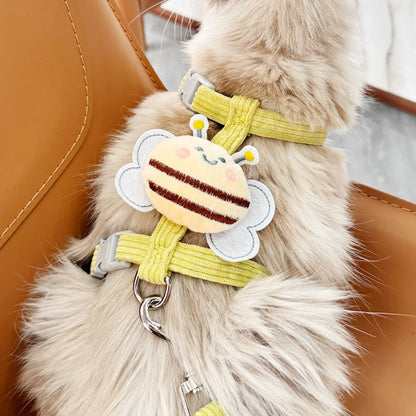Escape-Proof Adjustable Cat Harness & Lead Set