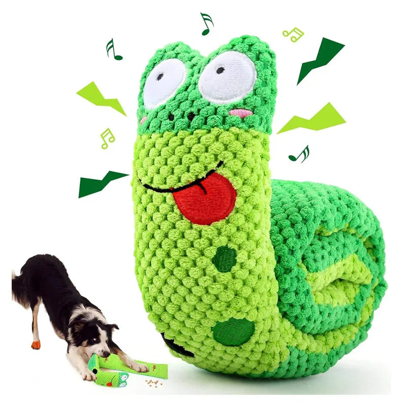 Interactive Snail Dog Puzzle Feeder Toy
