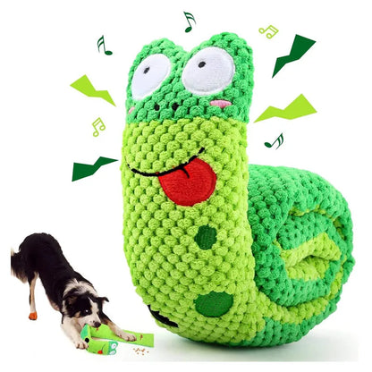 Interactive Snail Dog Puzzle Feeder Toy