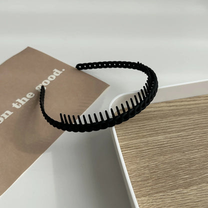 Multicolor Wave Toothed Frosted Hairband