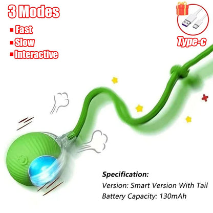 Rechargeable Automatic Rolling Ball Cat Toy