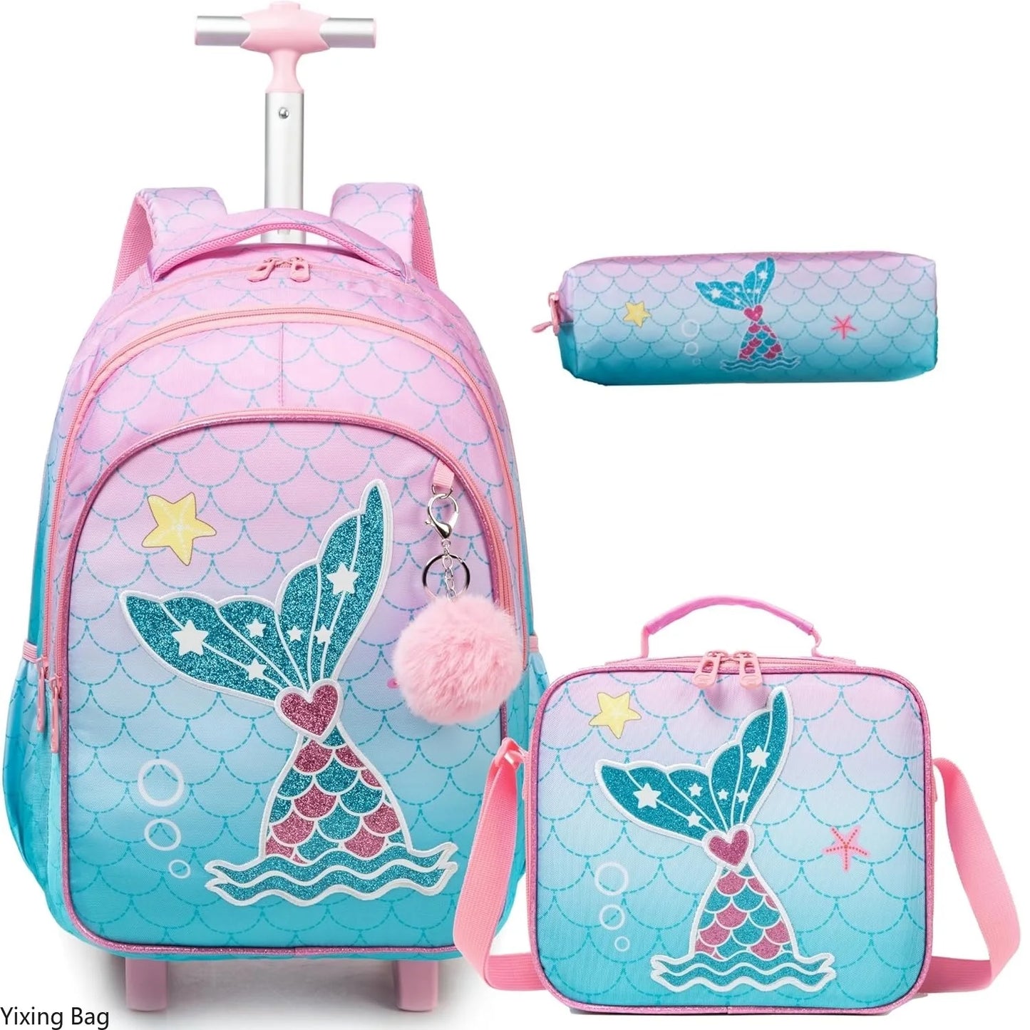 Girls’ Trolley School Backpack Set