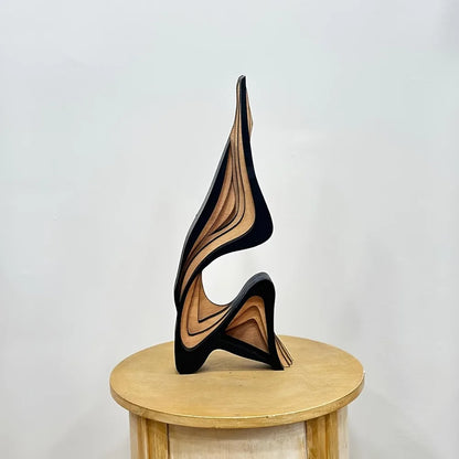 Abstract Wooden Sculpture Ornament