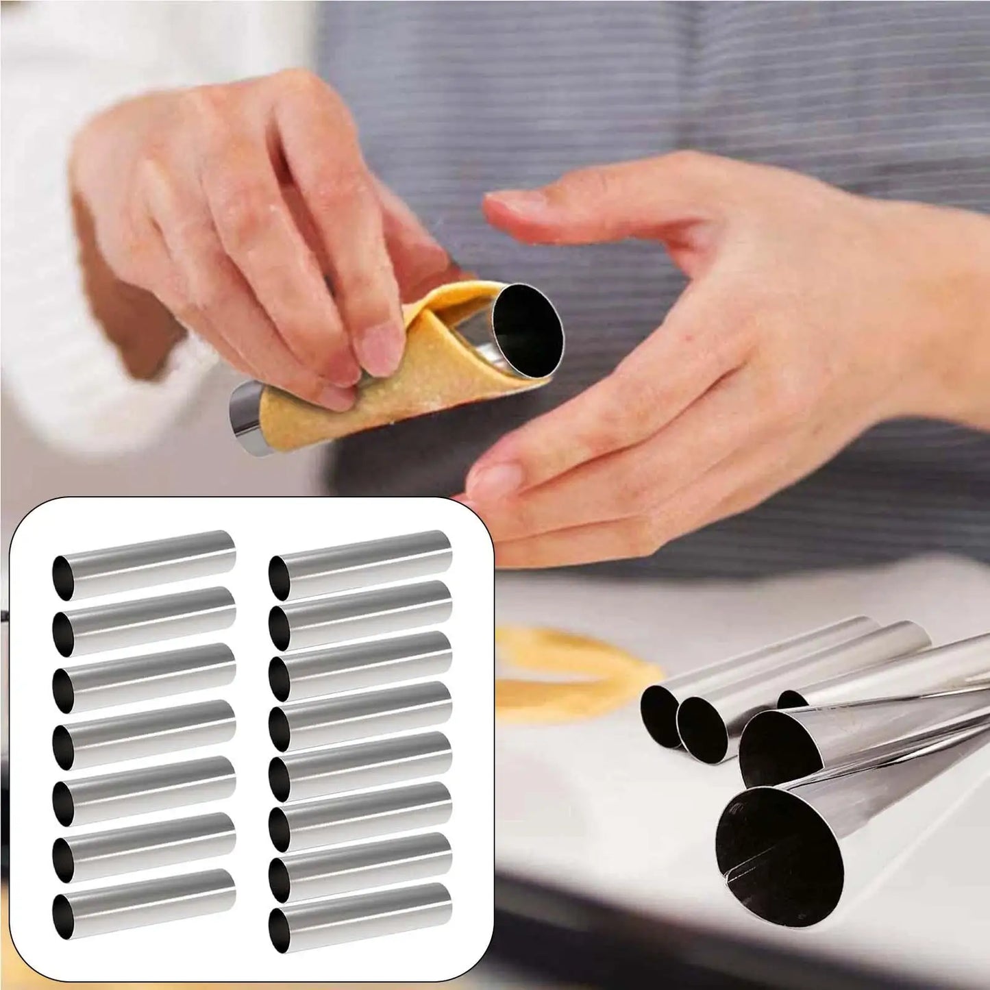 Stainless Steel Cannoli Form Tubes