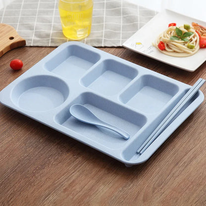 1Set Student Meal Plate