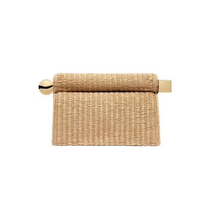 Luxury Fold-Over Chain Clutch Bag