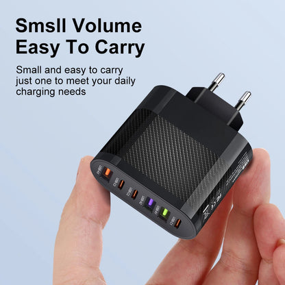 Fast Charging 65W Type C PD QC3.0 Phone Adapter For iPhone Xiaomi Huawei Samsung
