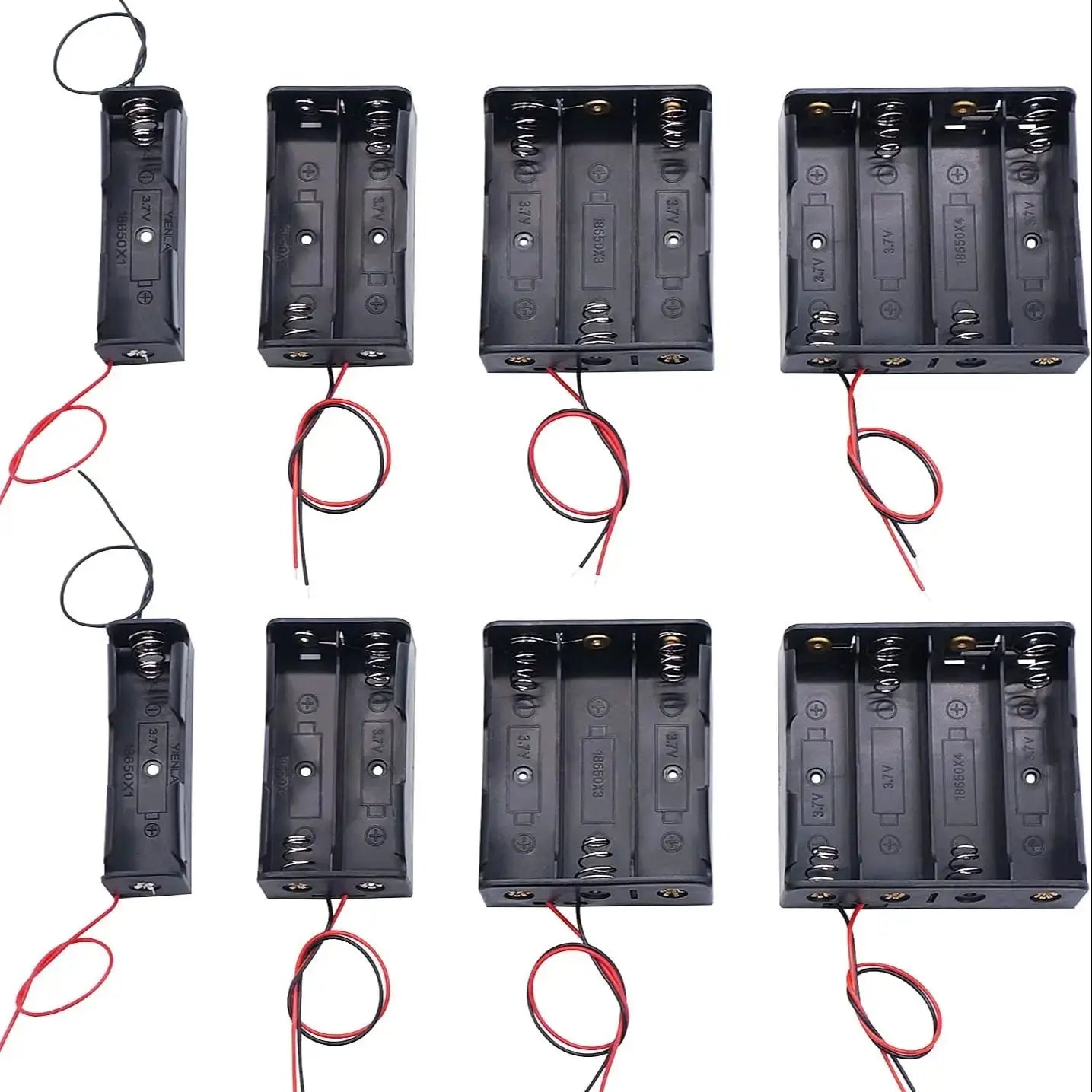 Battery Storage Holders with Red & Black Wires