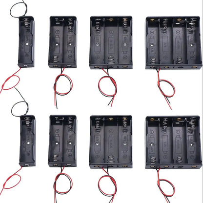 Battery Storage Holders with Red & Black Wires
