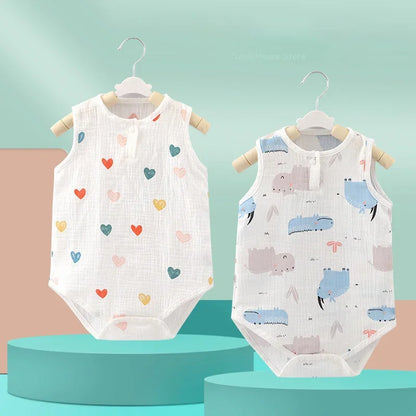 Cute Cartoon Baby Bodysuit