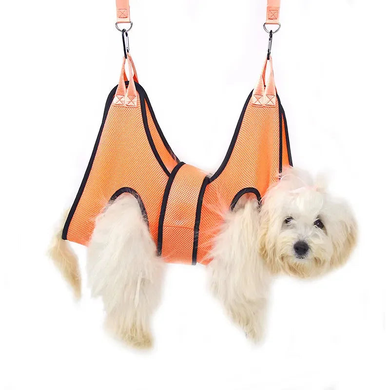Adjustable Pet Grooming Sling for Cats & Small Dogs