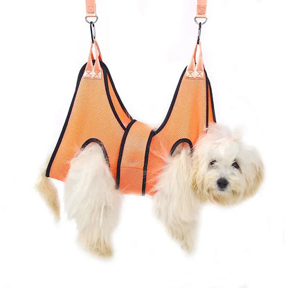 Adjustable Pet Grooming Sling for Cats & Small Dogs