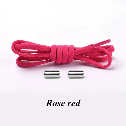 Elastic No-Tie Shoelaces with Metal Lock