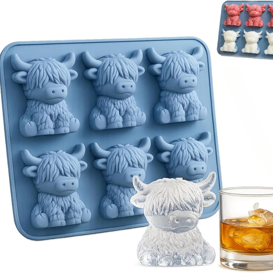Highland Cow Silicone Ice Cube Mold