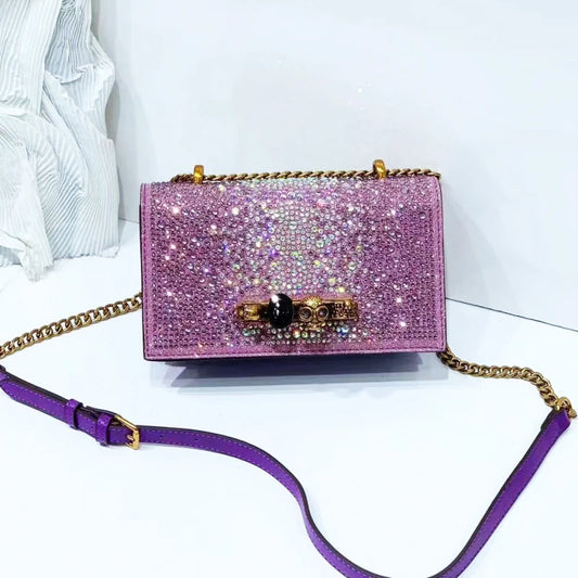 Glitter Evening Crossbody Bag
