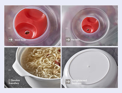Microwave Food Steamer & Soup Bowl with Lid