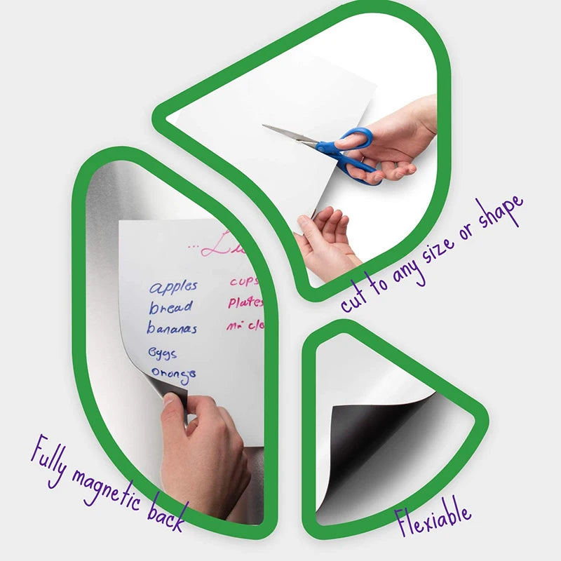 A4 Magnetic Dry Erase Whiteboard Sheet for Fridge