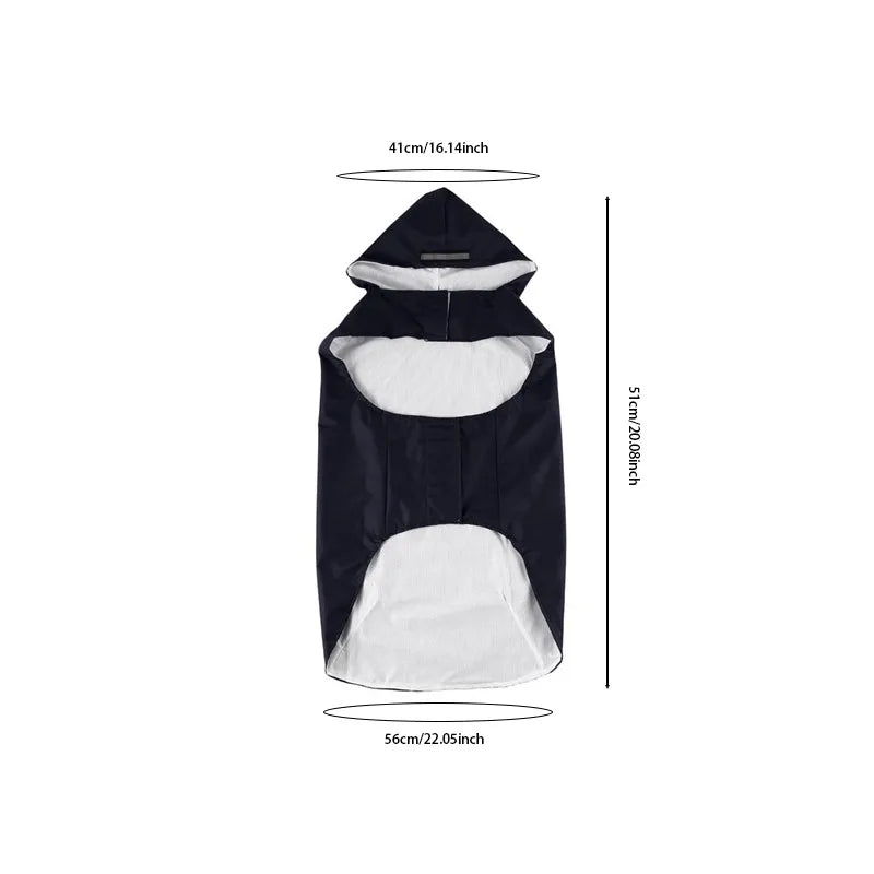 Waterproof Hooded Dog Raincoat