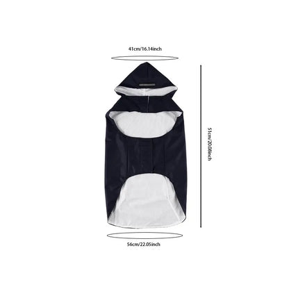 Waterproof Hooded Dog Raincoat