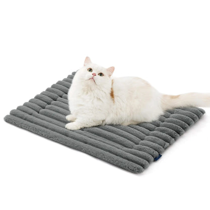 Self-Warming Plush Pet Bed Mat