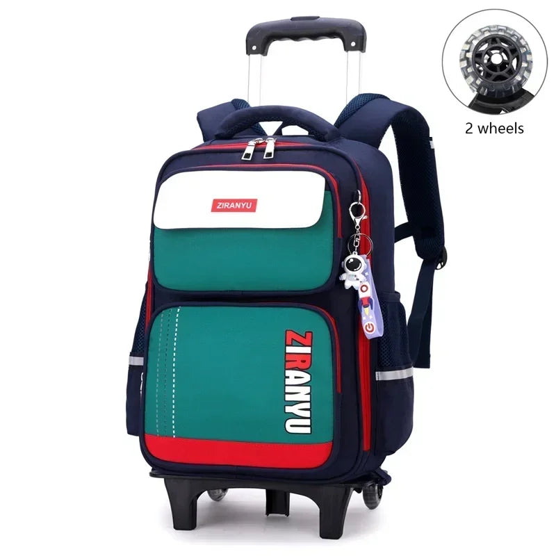 Rolling School Backpack with Wheels for Kids
