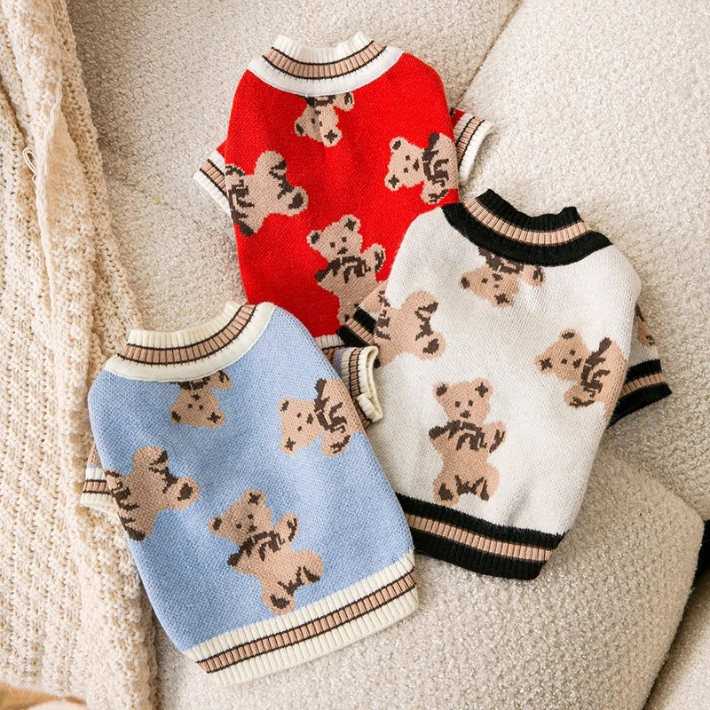 Knitted Cardigan Sweater for Small Dogs