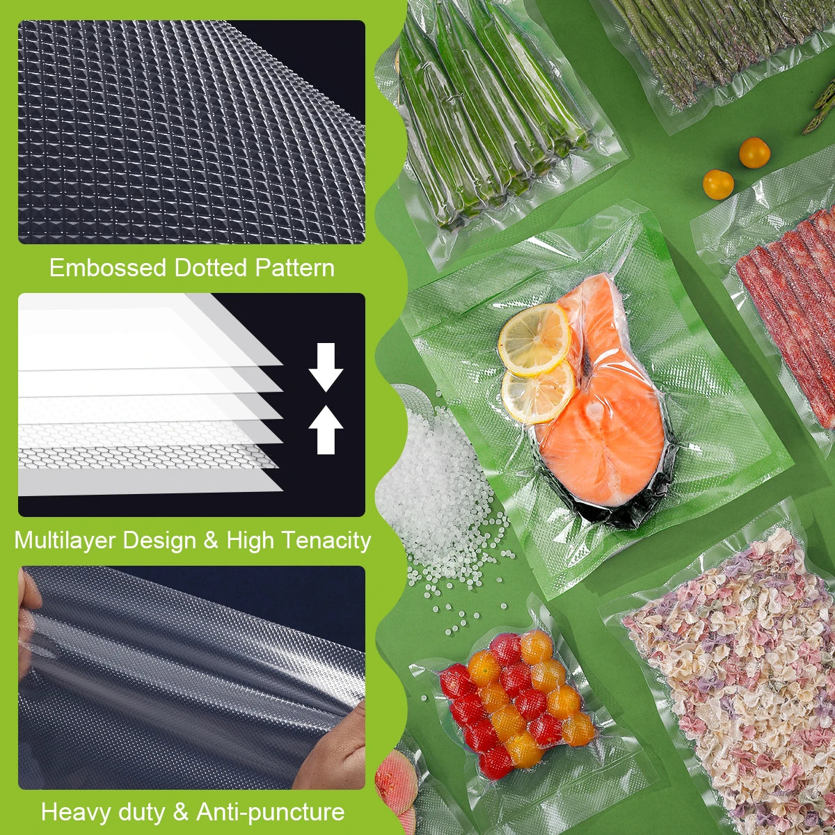 100-Pack BPA-Free Vacuum Sealer Bags