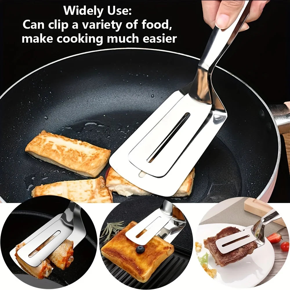 Double-Sided Cooking Tongs for Grilling & Frying