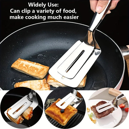 Double-Sided Cooking Tongs for Grilling & Frying