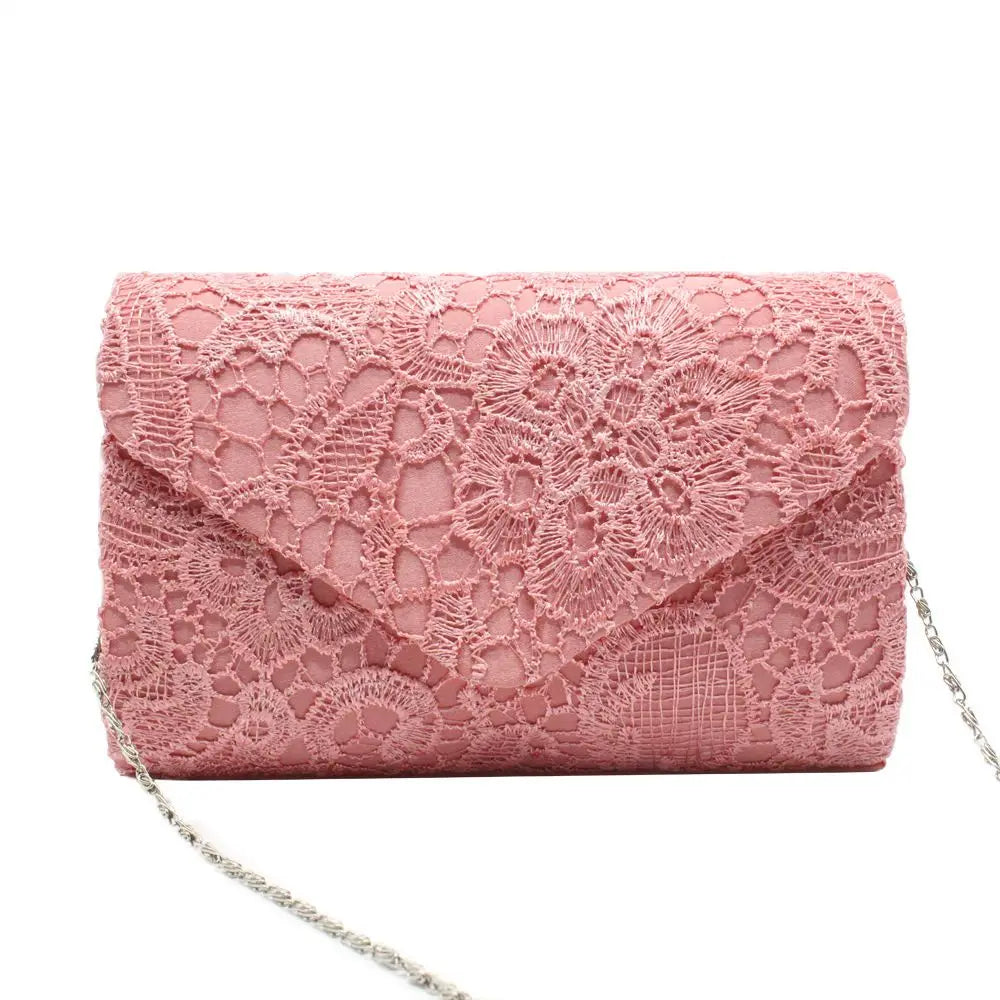 Lace Envelope Clutch Bag