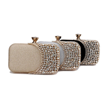 Crystal Embellished Evening Clutch Bag