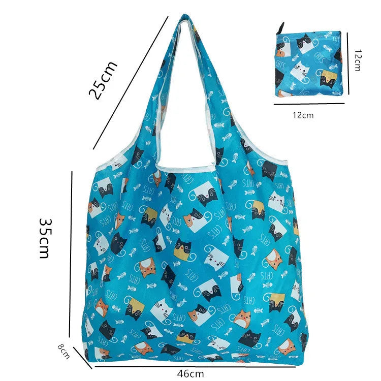 Foldable Reusable Shopping Tote Bag