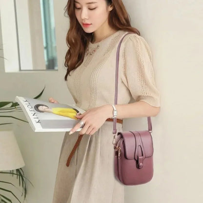 Women’s Mini PU Leather Crossbody Phone Bag