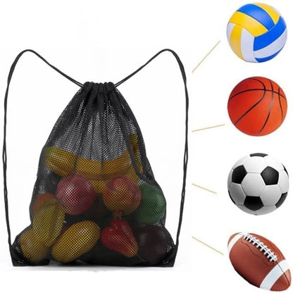 Heavy Duty Mesh Drawstring Sports Backpack