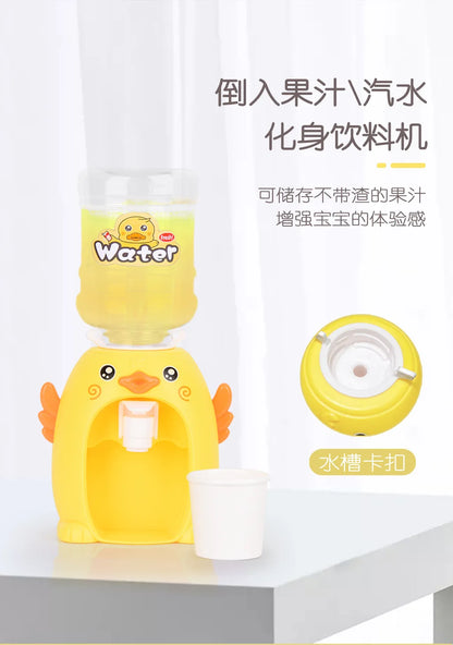 Cartoon Mini Water Cooler with Cup & Bottle