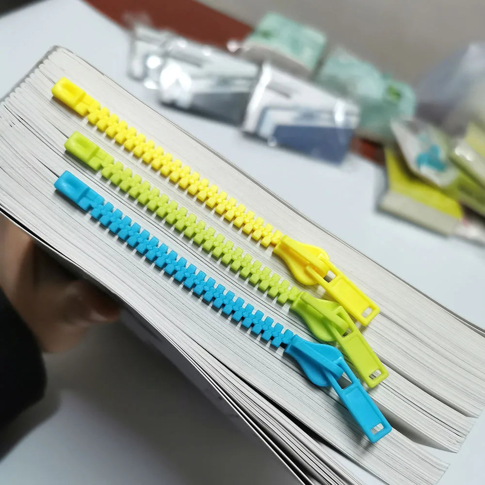 Creative Zipper Bookmark Page Marker