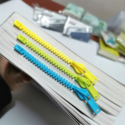 Creative Zipper Bookmark Page Marker