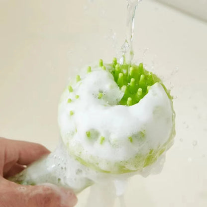Silicone Pet Bath Brush with Shampoo Dispenser