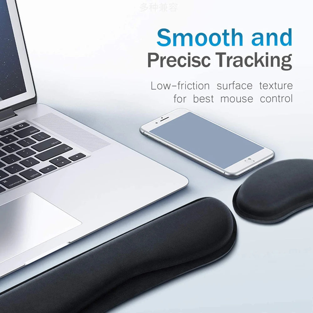 Ergonomic Keyboard & Mouse Wrist Rest Set