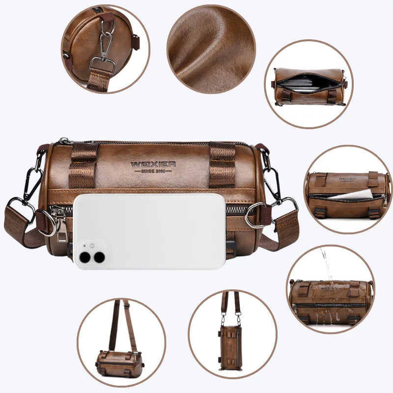 Men’s Barrel Crossbody Bag