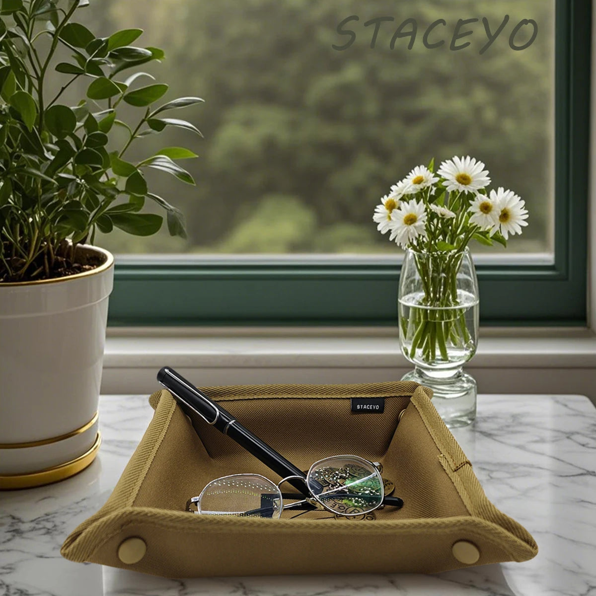 Foldable Oxford Fabric Storage Tray