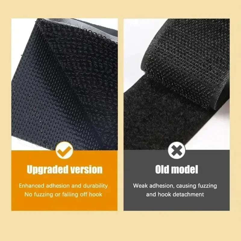 Heavy-Duty Self-Adhesive Hook & Loop Fastener Set