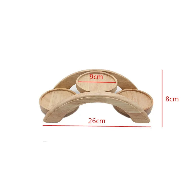 Wooden Sushi Bridge Serving Plate
