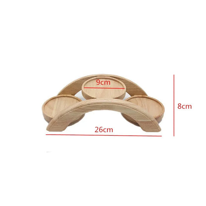 Wooden Sushi Bridge Serving Plate