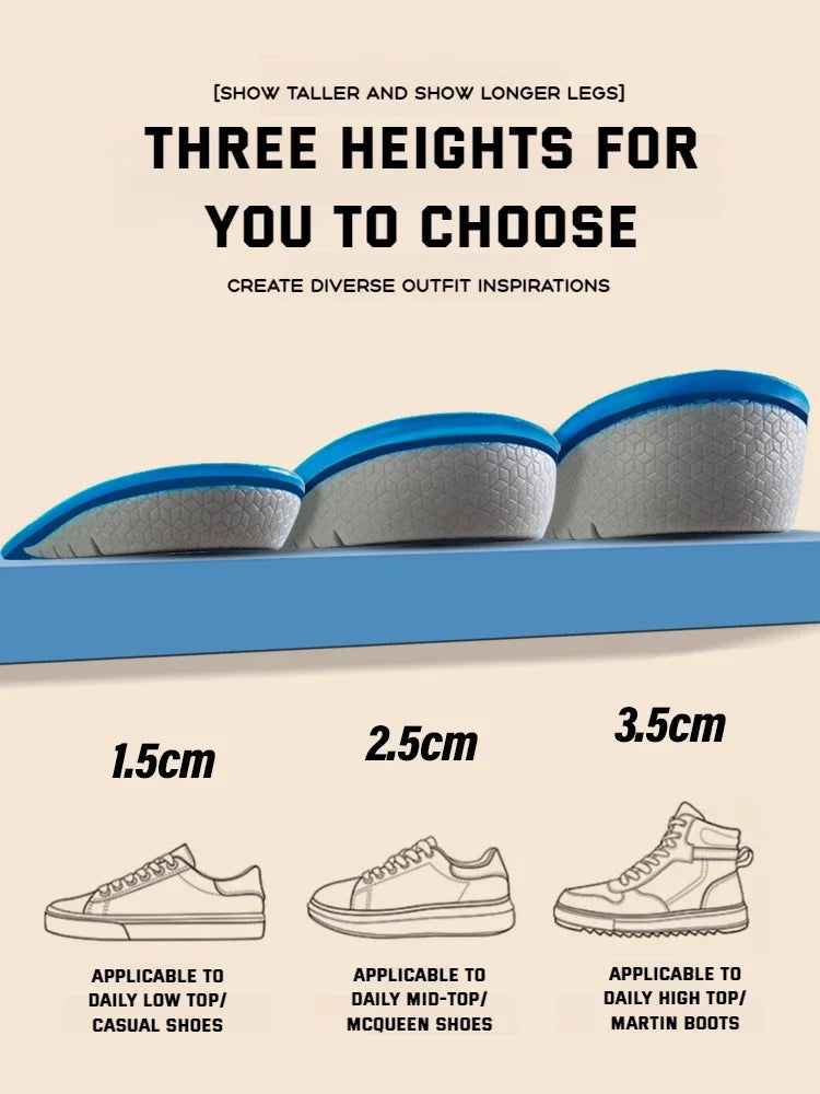 Invisible Height Increase Gel Heel Pads