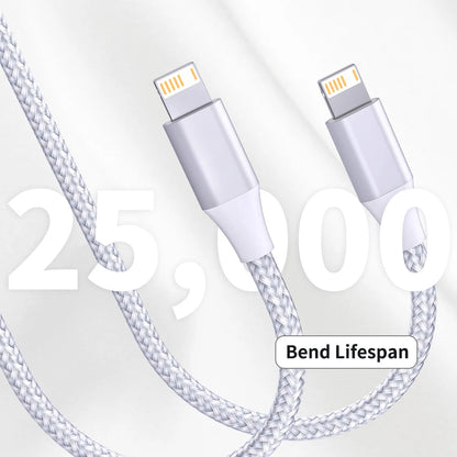 5-Pack Braided USB to Lightning Charging Cables